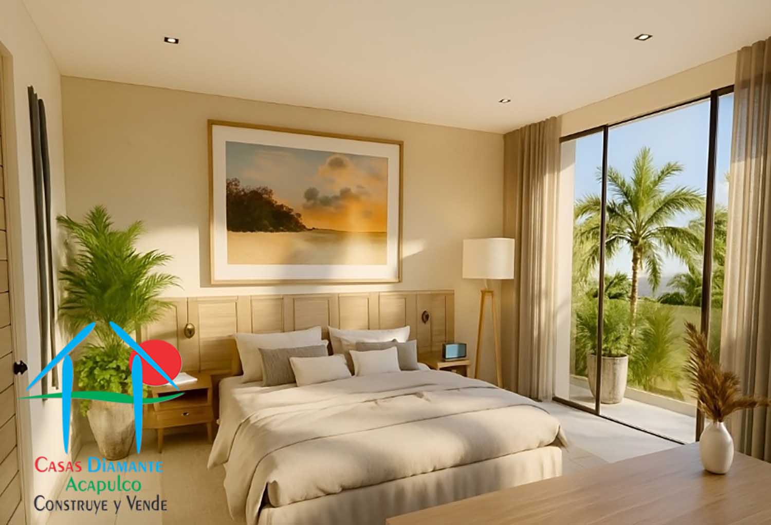 Dunas casa muestra - Recámara uno 1